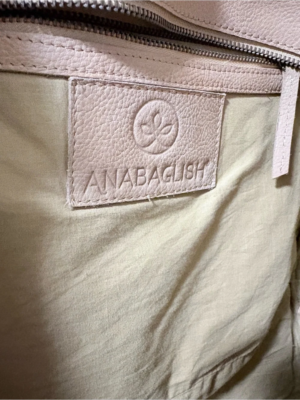 Anabaglish beige leather